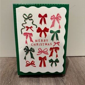 Festive Bow Christmas Cards- Set of 20- NIB